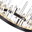 CWI Lighting Juliette Transitional Metal LED Chandelier in Black