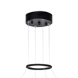 CWI Lighting Juliette Transitional Metal LED Chandelier in Black