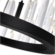 CWI Lighting Transitional Metal LED Chandelier in Black