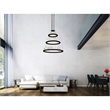 CWI Lighting Transitional Metal LED Chandelier in Black