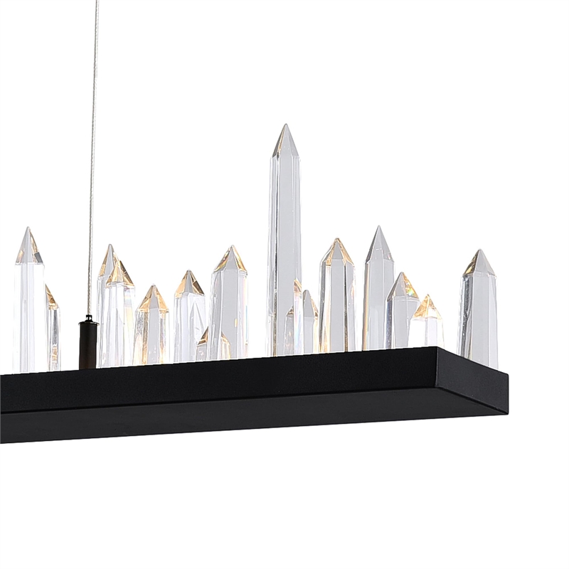 CWI Lighting Juliette Transitional Metal Chandelier with Dimmer in Black