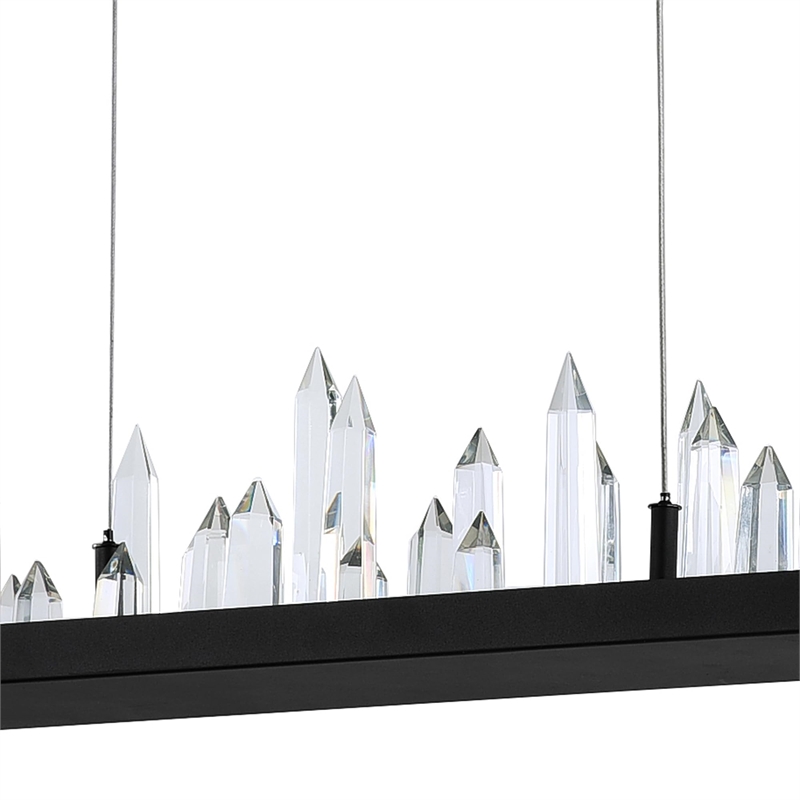 CWI Lighting Juliette Transitional Metal Chandelier with Dimmer in Black