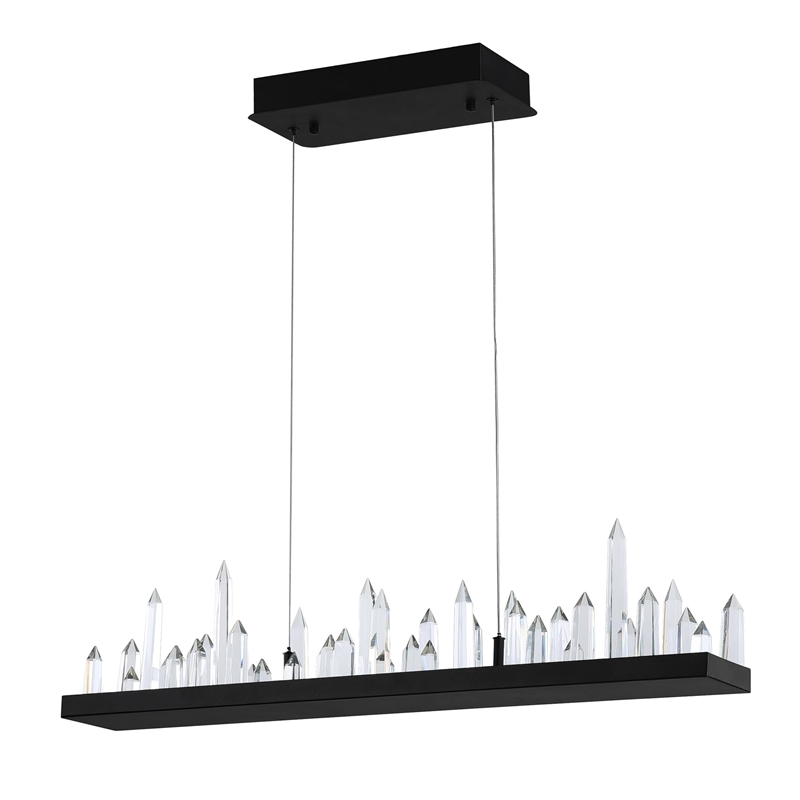 CWI Lighting Juliette Transitional Metal Chandelier with Dimmer in Black