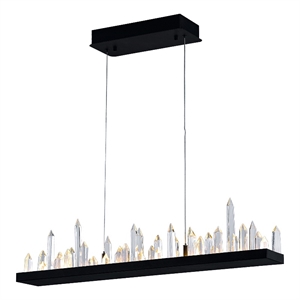 CWI Lighting Juliette Transitional Metal Chandelier with Dimmer in Black