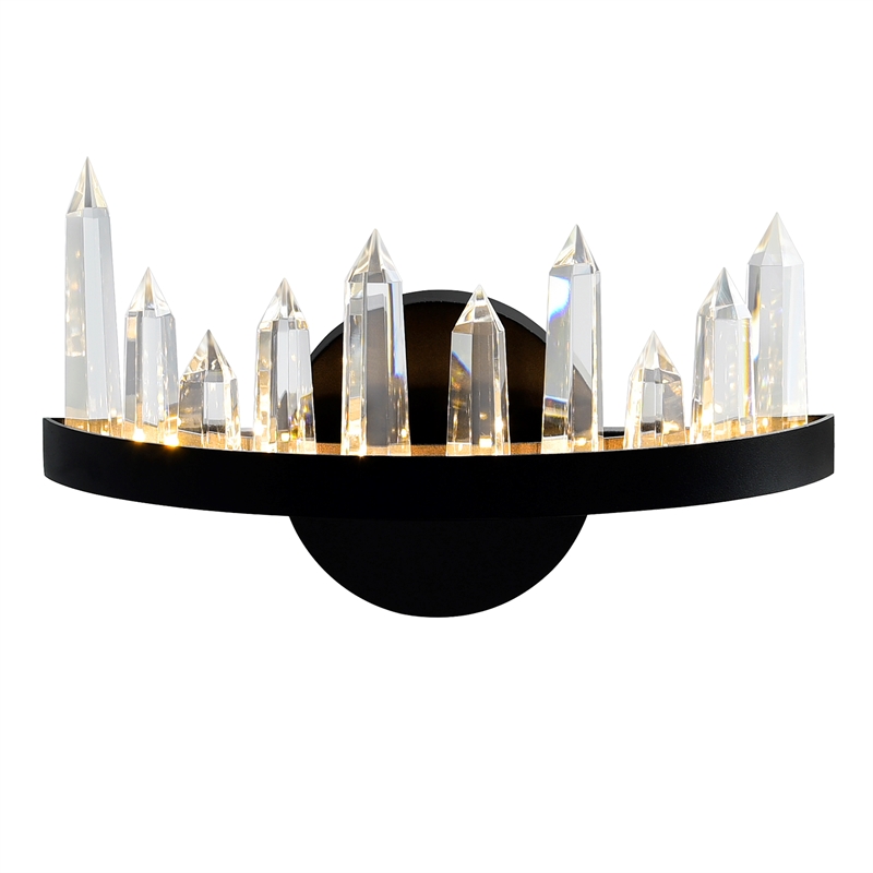 CWI Lighting Juliette Transitional Metal LED Wall Sconce in Black