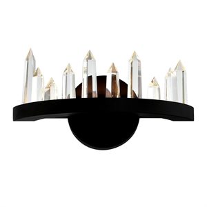 CWI Lighting Juliette Transitional Metal LED Wall Sconce in Black