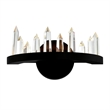 CWI Lighting Juliette Transitional Metal LED Wall Sconce in Black