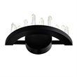 CWI Lighting Juliette Transitional Metal LED Wall Sconce in Black