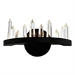 CWI Lighting Juliette Transitional Metal LED Wall Sconce in Black