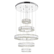 CWI Lighting Madeline Contemporary Metal LED Chandelier in Chrome