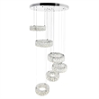 CWI Lighting Madeline Contemporary Metal LED Chandelier in Chrome
