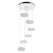 CWI Lighting Madeline Contemporary Metal LED Chandelier in Chrome