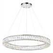 CWI Lighting Madeline Contemporary Metal LED Chandelier in Chrome