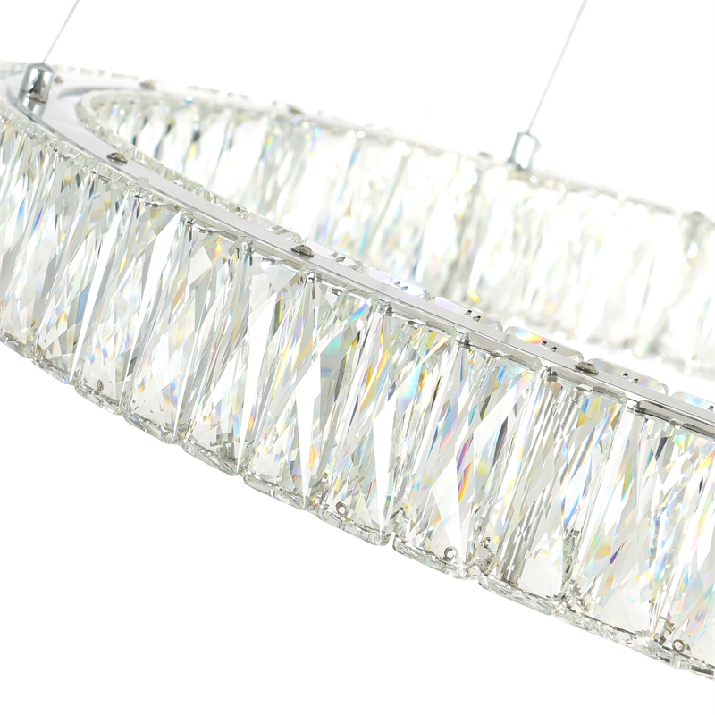 CWI Lighting Madeline Contemporary Metal LED Chandelier in Chrome