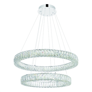 CWI Lighting MadelineContemporary Metal Chandelier in Chrome