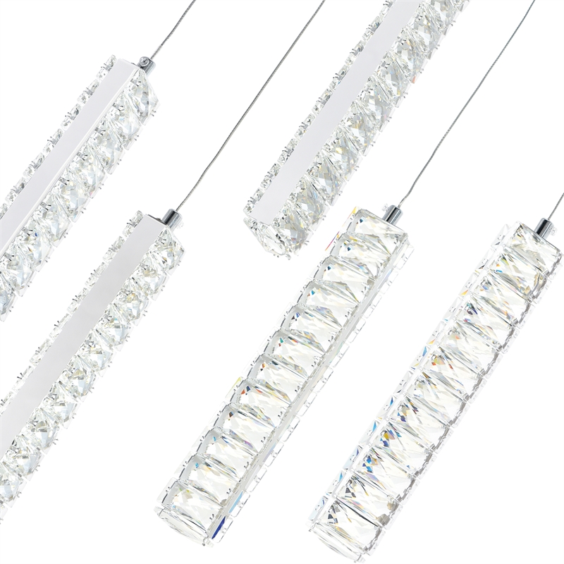 CWI Lighting Celina Contemporary Metal LED Chandelier in Chrome
