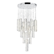 CWI Lighting Celina Contemporary Metal LED Chandelier in Chrome
