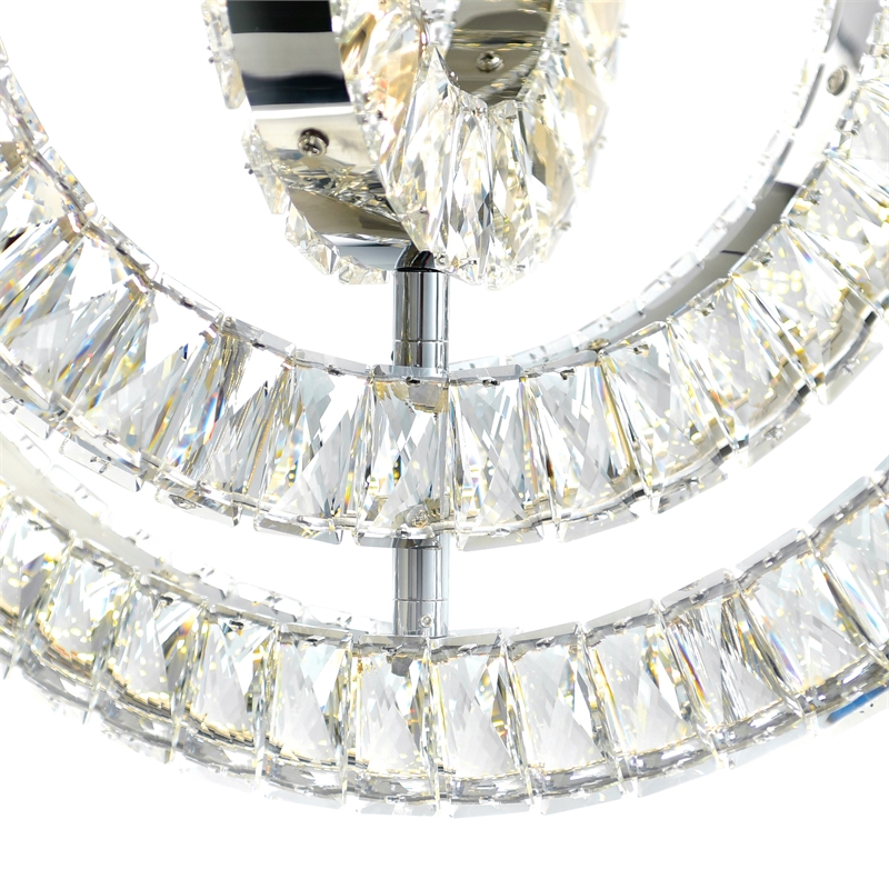 CWI Lighting Celina Contemporary Metal LED Chandelier in Chrome