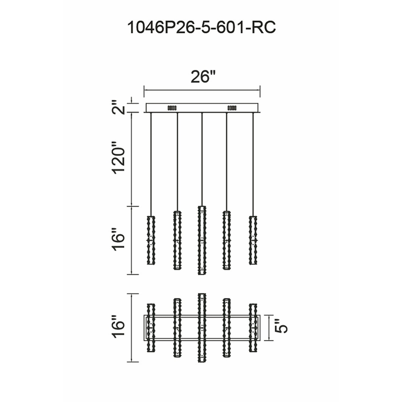 CWI Lighting Celina Contemporary Metal LED Chandelier in Chrome