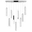 CWI Lighting Celina Contemporary Metal Chandelier with Dimmer in Chrome