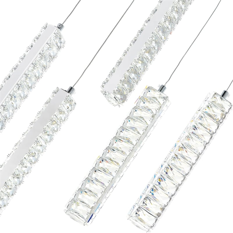 CWI Lighting Celina Contemporary Metal Chandelier with Dimmer in Chrome