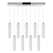 CWI Lighting Celina Contemporary Metal Chandelier with Dimmer in Chrome