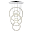 CWI Lighting Celina Contemporary Metal LED Integrated Chandelier in Chrome