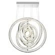 CWI Lighting Celina Contemporary Metal LED Fixture Chandelier in Chrome