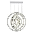 CWI Lighting Celina Contemporary Metal LED Fixture Chandelier in Chrome