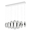 CWI Lighting Celina Contemporary Metal Chandelier with Dimmer in Chrome