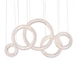 CWI Lighting Celina Contemporary Metal LED Chandelier in Chrome