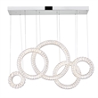 CWI Lighting Celina Contemporary Metal LED Chandelier in Chrome