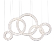 CWI Lighting Celina Contemporary Metal LED Chandelier in Chrome