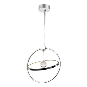 CWI Lighting Colette Contemporary Metal LED Chandelier in Chrome