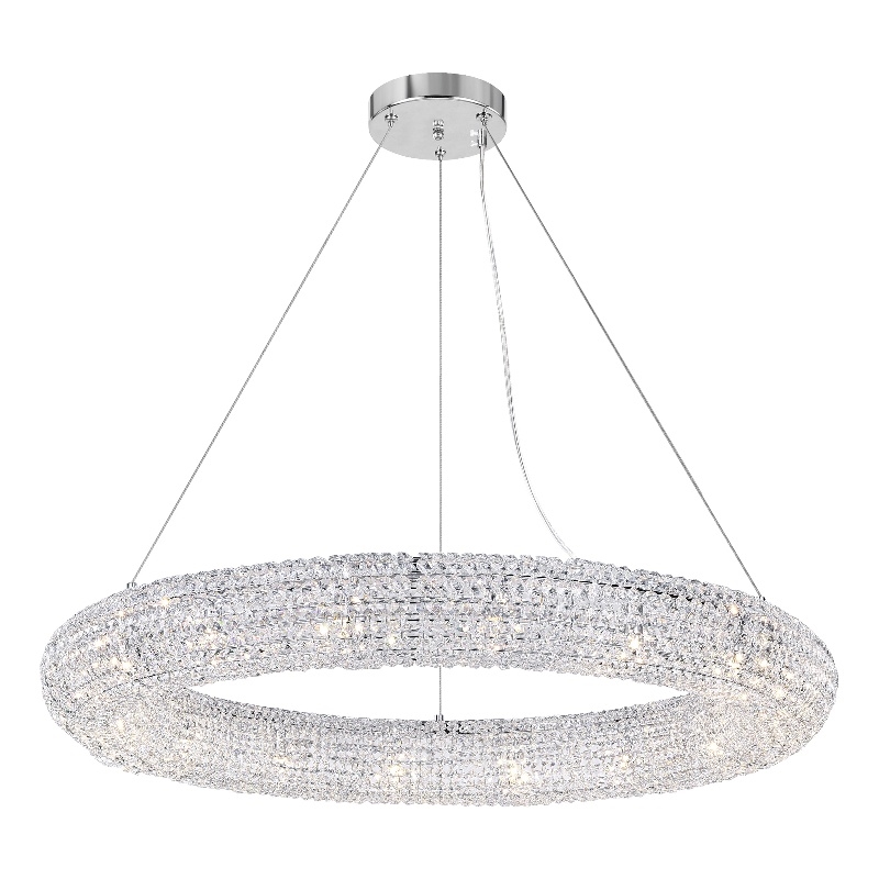 CWI Lighting Veronique 16 Light Contemporary Metal Chandelier in Chrome