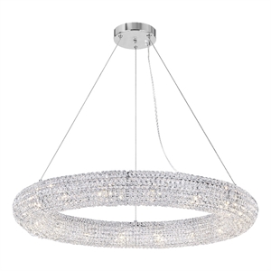 CWI Lighting Veronique 16 Light Contemporary Metal Chandelier in Chrome