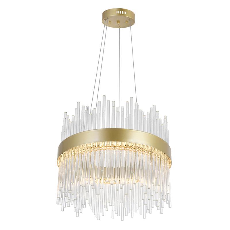 CWI Lighting Genevieve Transitional Metal LED Chandelier in Medallion Gold