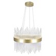 CWI Lighting Genevieve Transitional Metal LED Chandelier in Medallion Gold