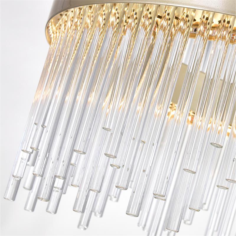 CWI Lighting Genevieve Transitional Metal LED Chandelier in Medallion Gold