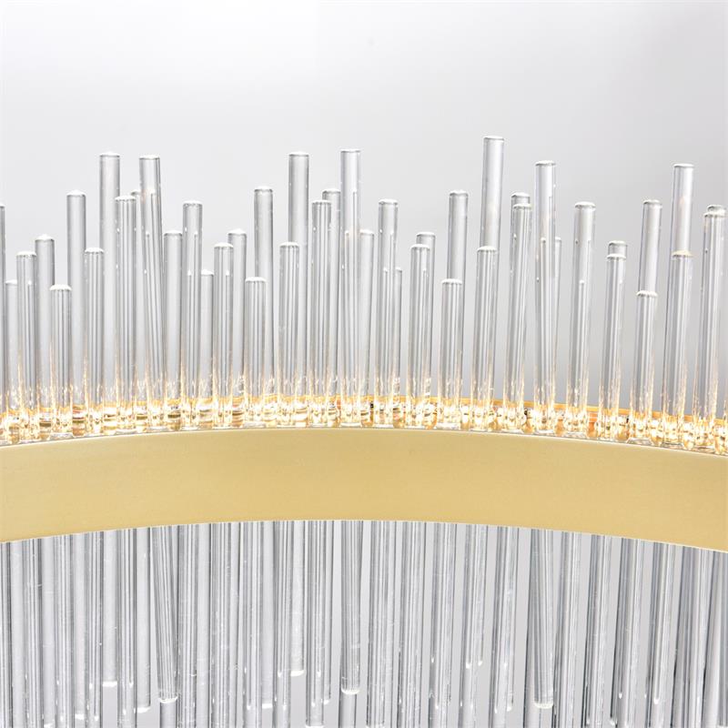 CWI Lighting Genevieve Transitional Metal LED Chandelier in Medallion Gold