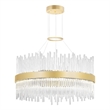 CWI Lighting Genevieve Transitional Metal LED Chandelier in Medallion Gold