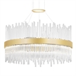 CWI Lighting Genevieve Transitional Metal LED Chandelier in Medallion Gold