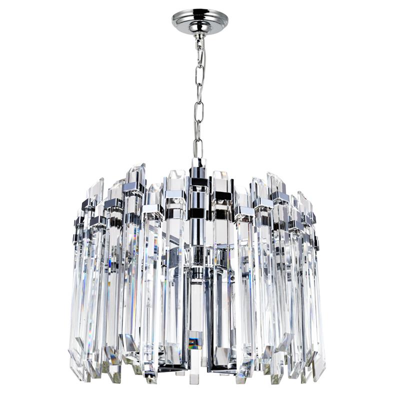 CWI Lighting Henrietta 4 Light Transitional Metal Chandelier in Chrome