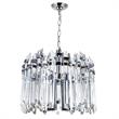 CWI Lighting Henrietta 4 Light Transitional Metal Chandelier in Chrome