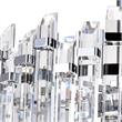 CWI Lighting Henrietta 4 Light Transitional Metal Chandelier in Chrome