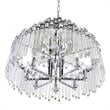 CWI Lighting Henrietta 12 Light Transitional Metal Chandelier in Chrome
