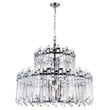 CWI Lighting Henrietta 12 Light Transitional Metal Chandelier in Chrome