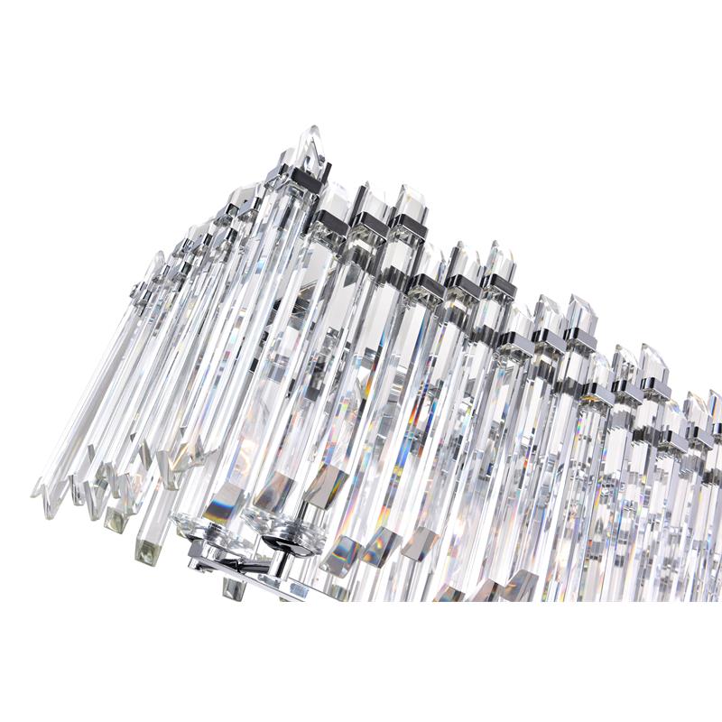 CWI Lighting Henrietta 10 Light Transitional Metal Chandelier in Chrome