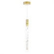 CWI Lighting Carolina Contemporary Metal LED Pendant in Gold Leaf
