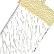 CWI Lighting Carolina Contemporary Metal LED Pendant in Gold Leaf